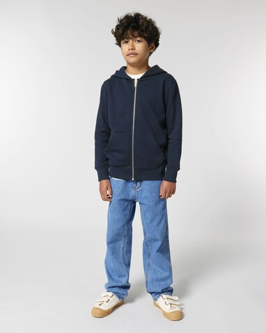 Mini Cultivator 2.0 - Der Iconic Kinder-Zip-Hoodie - French Navy - 7-8/122-128cm bedrucken, Art.-Nr. STSK182C72707