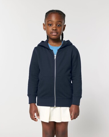 Mini Cultivator 2.0 - Der Iconic Kinder-Zip-Hoodie - French Navy - 7-8/122-128cm bedrucken, Art.-Nr. STSK182C72707