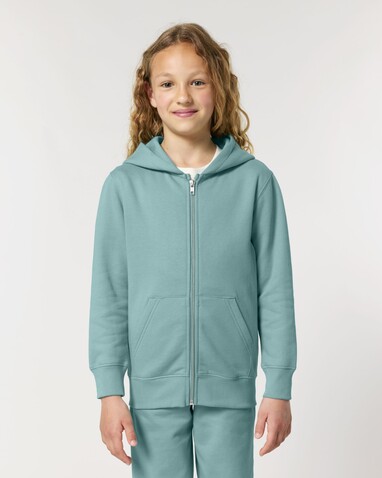 Mini Cultivator 2.0 - Der Iconic Kinder-Zip-Hoodie - Teal Monstera - 12-13/152-158cm bedrucken, Art.-Nr. STSK182C06012