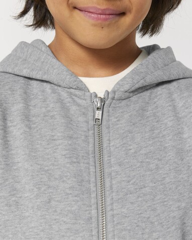 Mini Cultivator 2.0 - Der Iconic Kinder-Zip-Hoodie - Heather Grey - 9-11/134-146cm bedrucken, Art.-Nr. STSK182C25009