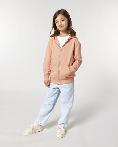 Mini Cultivator 2.0 - Der Iconic Kinder-Zip-Hoodie - Fraiche Peche - 3-4/98-104cm bedrucken, Art.-Nr. STSK182C10103