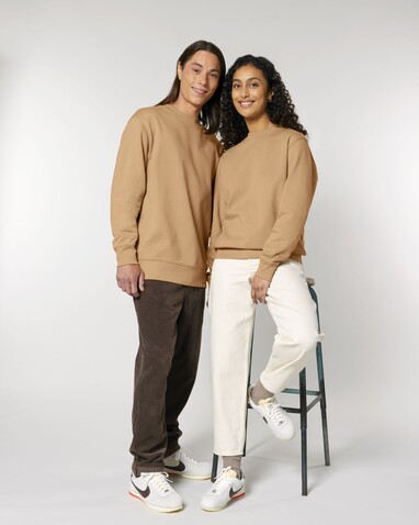 Changer 2.0 - Das Iconic Rundhals-Unisex-Sweatshirt - Latte - L bedrucken, Art.-Nr. STSU178C1121L
