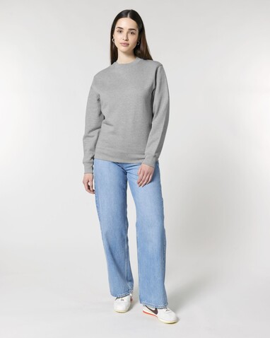 Changer 2.0 - Das Iconic Rundhals-Unisex-Sweatshirt - Heather Grey - L bedrucken, Art.-Nr. STSU178C2501L