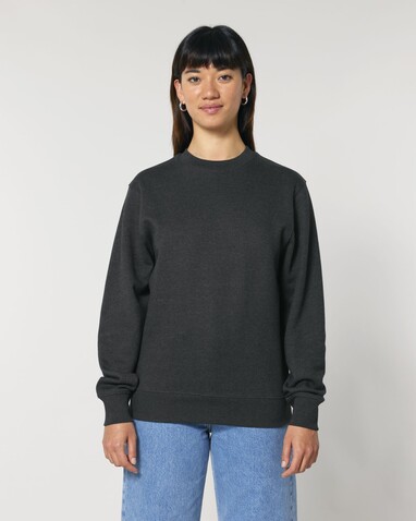 Changer 2.0 - Das Iconic Rundhals-Unisex-Sweatshirt - Dark Heather Grey - M bedrucken, Art.-Nr. STSU178C6511M