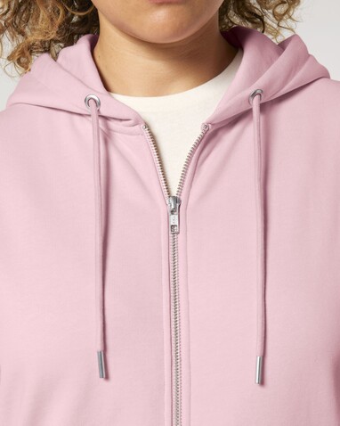 Cultivator 2.0 - Das Iconic Unisex-Zip-Thru-Hoodie-Sweatshirt - Cotton Pink - 3XL bedrucken, Art.-Nr. STSU179C0053X