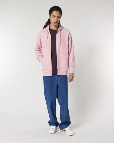 Cultivator 2.0 - Das Iconic Unisex-Zip-Thru-Hoodie-Sweatshirt - Cotton Pink - 3XL bedrucken, Art.-Nr. STSU179C0053X