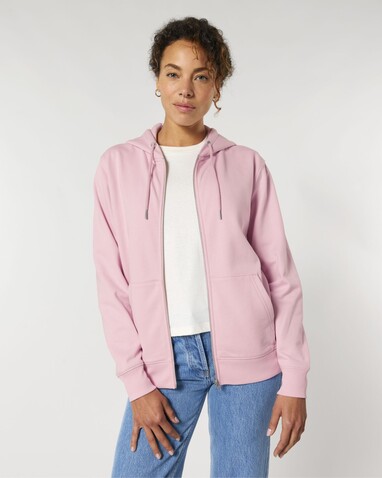 Cultivator 2.0 - Der Iconic Unisex-Zip-Hoodie - Cotton Pink - S bedrucken, Art.-Nr. STSU179C0051S