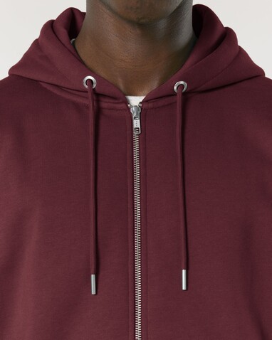 Cultivator 2.0 - Der Iconic Unisex-Zip-Hoodie - Burgundy - L bedrucken, Art.-Nr. STSU179C2441L