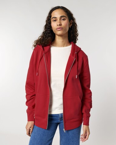 Cultivator 2.0 - Der Iconic Unisex-Zip-Hoodie - Red - S bedrucken, Art.-Nr. STSU179C0041S