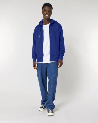 Cultivator 2.0 - Der Iconic Unisex-Zip-Hoodie - Worker Blue - XXL bedrucken, Art.-Nr. STSU179C0882X