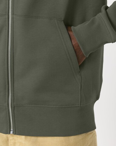 Cultivator 2.0 - Der Iconic Unisex-Zip-Hoodie - Khaki - S bedrucken, Art.-Nr. STSU179C2231S