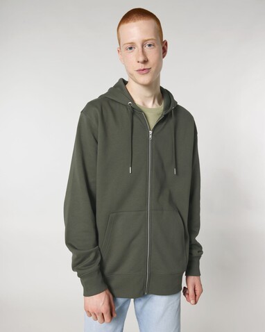 Cultivator 2.0 - Der Iconic Unisex-Zip-Hoodie - Khaki - S bedrucken, Art.-Nr. STSU179C2231S
