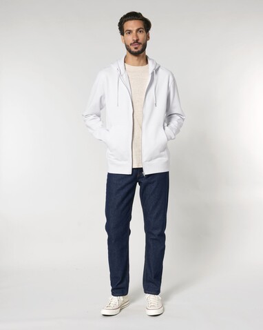Cultivator 2.0 - Der Iconic Unisex-Zip-Hoodie - White - 3XL bedrucken, Art.-Nr. STSU179C0013X