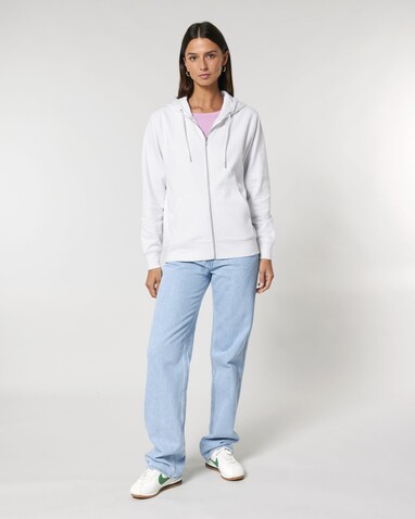 Cultivator 2.0 - Der Iconic Unisex-Zip-Hoodie - White - XS bedrucken, Art.-Nr. STSU179C001XS