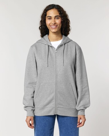 Cultivator 2.0 - Der Iconic Unisex-Zip-Hoodie - Heather Grey - XS bedrucken, Art.-Nr. STSU179C250XS