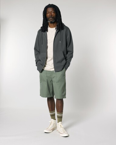 Cultivator 2.0 - Der Iconic Unisex-Zip-Hoodie - Anthracite - 4XL bedrucken, Art.-Nr. STSU179C2534X