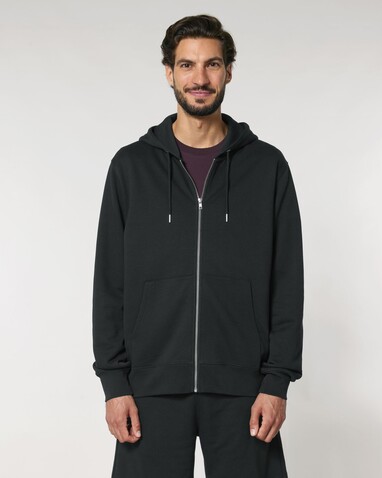 Cultivator 2.0 - Der Iconic Unisex-Zip-Hoodie - Black - L bedrucken, Art.-Nr. STSU179C0021L
