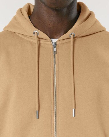 Cultivator 2.0 - Der Iconic Unisex-Zip-Hoodie - Latte - M bedrucken, Art.-Nr. STSU179C1121M