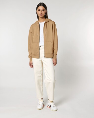 Cultivator 2.0 - Der Iconic Unisex-Zip-Hoodie - Latte - XL bedrucken, Art.-Nr. STSU179C1121X