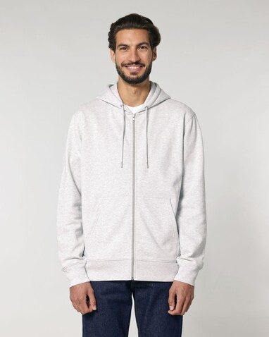 Cultivator 2.0 - Der Iconic Unisex-Zip-Hoodie - Cool Heather Grey - XL bedrucken, Art.-Nr. STSU179C1461X