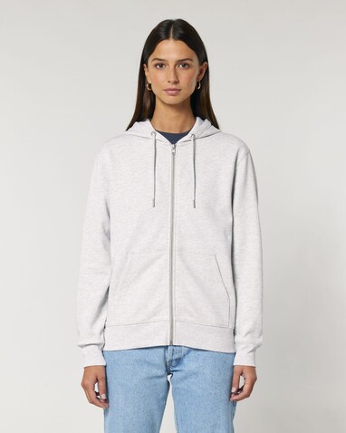 Cultivator 2.0 - Der Iconic Unisex-Zip-Hoodie - Cool Heather Grey - S bedrucken, Art.-Nr. STSU179C1461S