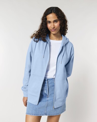 Cultivator 2.0 - Der Iconic Unisex-Zip-Hoodie - Blue Soul - S bedrucken, Art.-Nr. STSU179C1491S