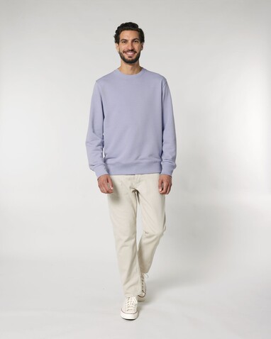Matcher - Das Rundhals-Unisex-Sweatshirt aus French Terry - Lavender - L bedrucken, Art.-Nr. STSU799C0631L