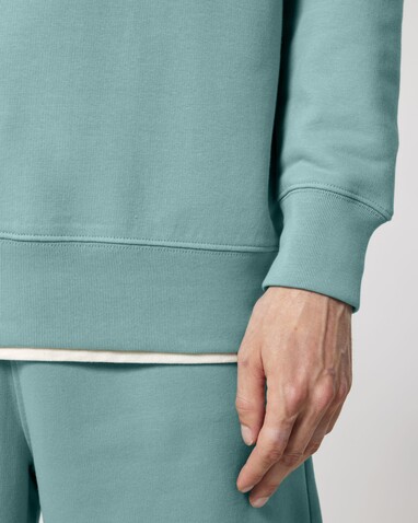 Matcher - Das Rundhals-Unisex-Sweatshirt aus French Terry - Teal Monstera - S bedrucken, Art.-Nr. STSU799C0601S Matcher - Das Rundhals-Unisex-Sweatshirt aus French Terry - Teal Monstera - S bedrucken, Art.-Nr. STSU799C0601S
