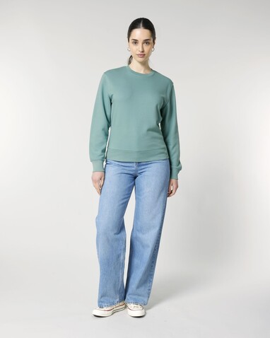Matcher - Das Rundhals-Unisex-Sweatshirt aus French Terry - Teal Monstera - XL bedrucken, Art.-Nr. STSU799C0601X