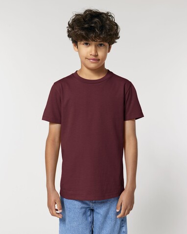 Mini Creator 2.0 - Das Iconic Kinder-T-Shirt - Burgundy - 9-11/134-146cm bedrucken, Art.-Nr. STTK184C24409