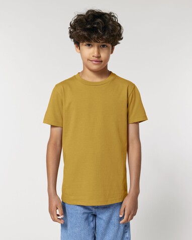 Mini Creator 2.0 - Das Iconic Kinder-T-Shirt - Ochre - 12-13/152-158cm bedrucken, Art.-Nr. STTK184C04812