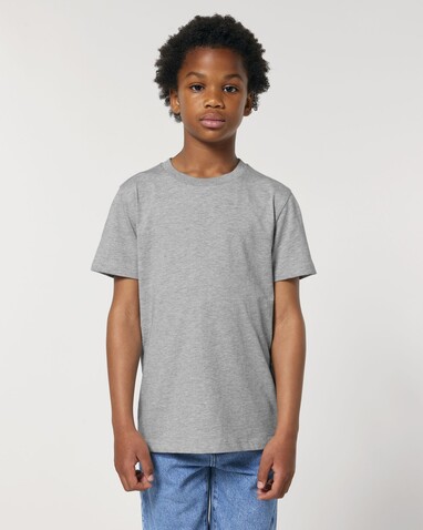 Mini Creator 2.0 - Das Iconic Kinder-T-Shirt - Heather Grey - 3-4/98-104cm bedrucken, Art.-Nr. STTK184C25003