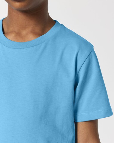 Mini Creator 2.0 - Das Iconic Kinder-T-Shirt - Aqua Blue - 7-8/122-128cm bedrucken, Art.-Nr. STTK184C14507