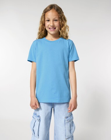 Mini Creator 2.0 - Das Iconic Kinder-T-Shirt - Aqua Blue - 5-6/110-116cm bedrucken, Art.-Nr. STTK184C14505