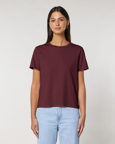 Stella Muser - Das Iconic Damen-T-Shirt - Burgundy - 3XL bedrucken, Art.-Nr. STTW172C2443X
