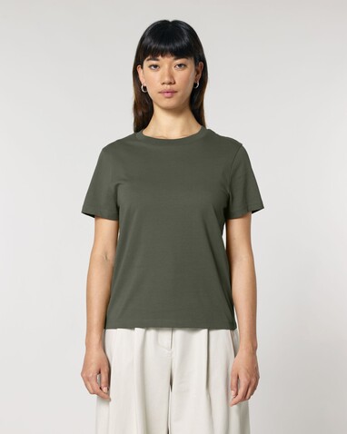 Stella Muser - Das Iconic Damen-T-Shirt - Khaki - XS bedrucken, Art.-Nr. STTW172C223XS