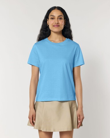 Stella Muser - Das Iconic Damen-T-Shirt - Aqua Blue - S bedrucken, Art.-Nr. STTW172C1451S