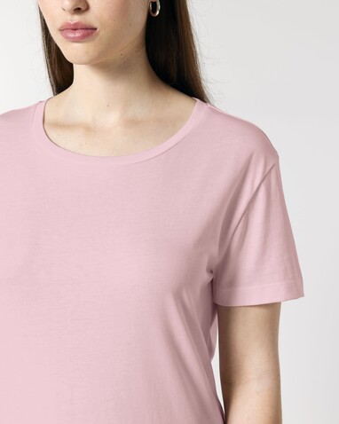 Stella Serena - Das Damen-T-Shirt mit weitem Rundhalsausschnitt - Cotton Pink - XL bedrucken, Art.-Nr. STTW173C0051X