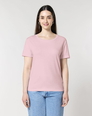 Stella Serena - Das Damen-T-Shirt mit weitem Rundhalsausschnitt - Cotton Pink - XL bedrucken, Art.-Nr. STTW173C0051X