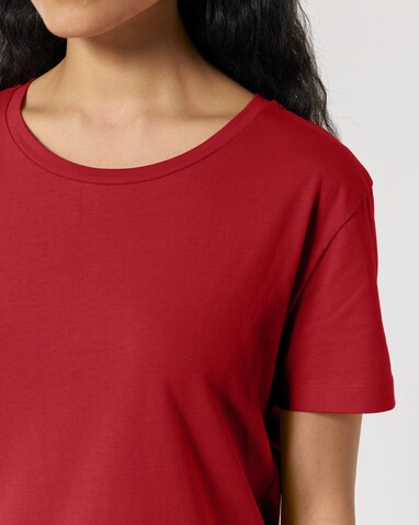 Stella Serena - Das Damen-T-Shirt mit weitem Rundhalsausschnitt - Red - S bedrucken, Art.-Nr. STTW173C0041S Stella Serena - Das Damen-T-Shirt mit weitem Rundhalsausschnitt - Red - S bedrucken, Art.-Nr. STTW173C0041S