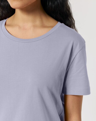 Stella Serena - Das Damen-T-Shirt mit weitem Rundhalsausschnitt - Lavender - S bedrucken, Art.-Nr. STTW173C0631S