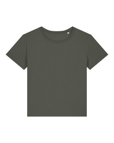 Stella Serena - Das Damen-T-Shirt mit weitem Rundhalsausschnitt - Khaki - L bedrucken, Art.-Nr. STTW173C2231L Stella Serena - Das Damen-T-Shirt mit weitem Rundhalsausschnitt - Khaki - L bedrucken, Art.-Nr. STTW173C2231L
