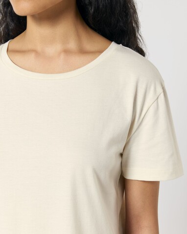 Stella Serena - Das Damen-T-Shirt mit weitem Rundhalsausschnitt - Natural Raw - M bedrucken, Art.-Nr. STTW173C0541M Stella Serena - Das Damen-T-Shirt mit weitem Rundhalsausschnitt - Natural Raw - M bedrucken, Art.-Nr. STTW173C0541M