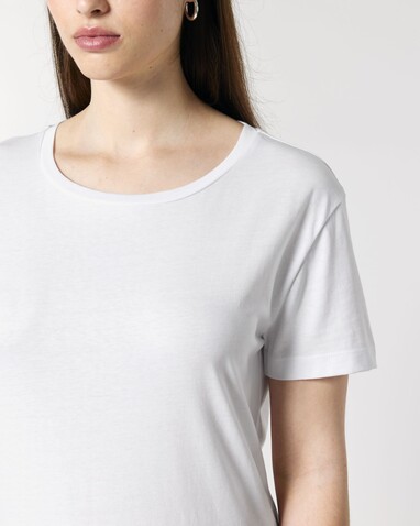 Stella Serena - Das Damen-T-Shirt mit weitem Rundhalsausschnitt - White - S bedrucken, Art.-Nr. STTW173C0011S