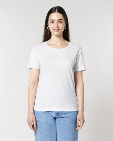 Stella Serena - Das Damen-T-Shirt mit weitem Rundhalsausschnitt - White - XXL bedrucken, Art.-Nr. STTW173C0012X