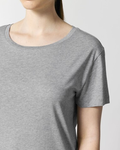 Stella Serena - Das Damen-T-Shirt mit weitem Rundhalsausschnitt - Heather Grey - M bedrucken, Art.-Nr. STTW173C2501M Stella Serena - Das Damen-T-Shirt mit weitem Rundhalsausschnitt - Heather Grey - M bedrucken, Art.-Nr. STTW173C2501M