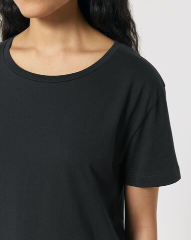 Stella Serena - Das Damen-T-Shirt mit weitem Rundhalsausschnitt - Black - XS bedrucken, Art.-Nr. STTW173C002XS
