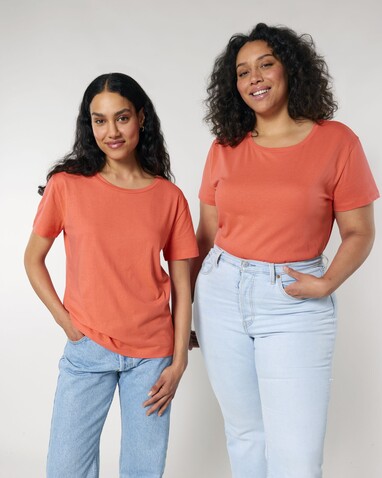 Stella Serena - Das Damen-T-Shirt mit weitem Rundhalsausschnitt - Fiesta - S bedrucken, Art.-Nr. STTW173C1431S