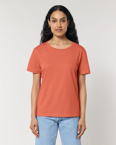 Stella Serena - Das Damen-T-Shirt mit weitem Rundhalsausschnitt - Fiesta - S bedrucken, Art.-Nr. STTW173C1431S