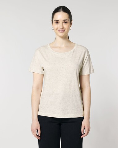 Stella Serena - Das Damen-T-Shirt mit weitem Rundhalsausschnitt - Eco Heather - XXL bedrucken, Art.-Nr. STTW173C1472X